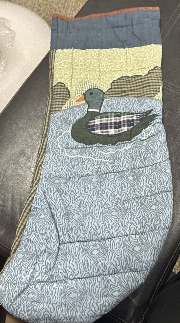 Moose Mallard Stocking 8"W x 21"L